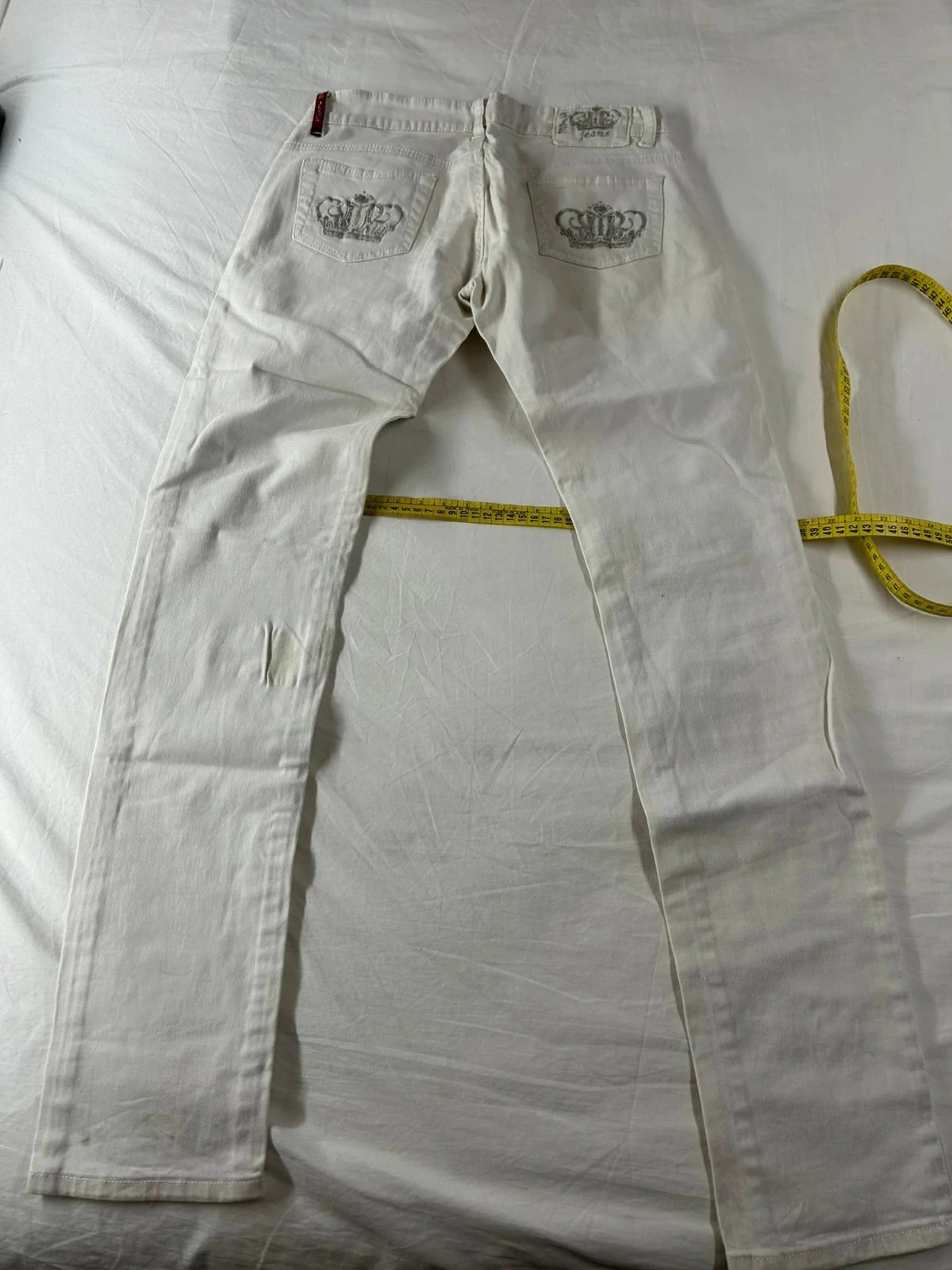 Calça jeans slim branca naturale – photo 12
